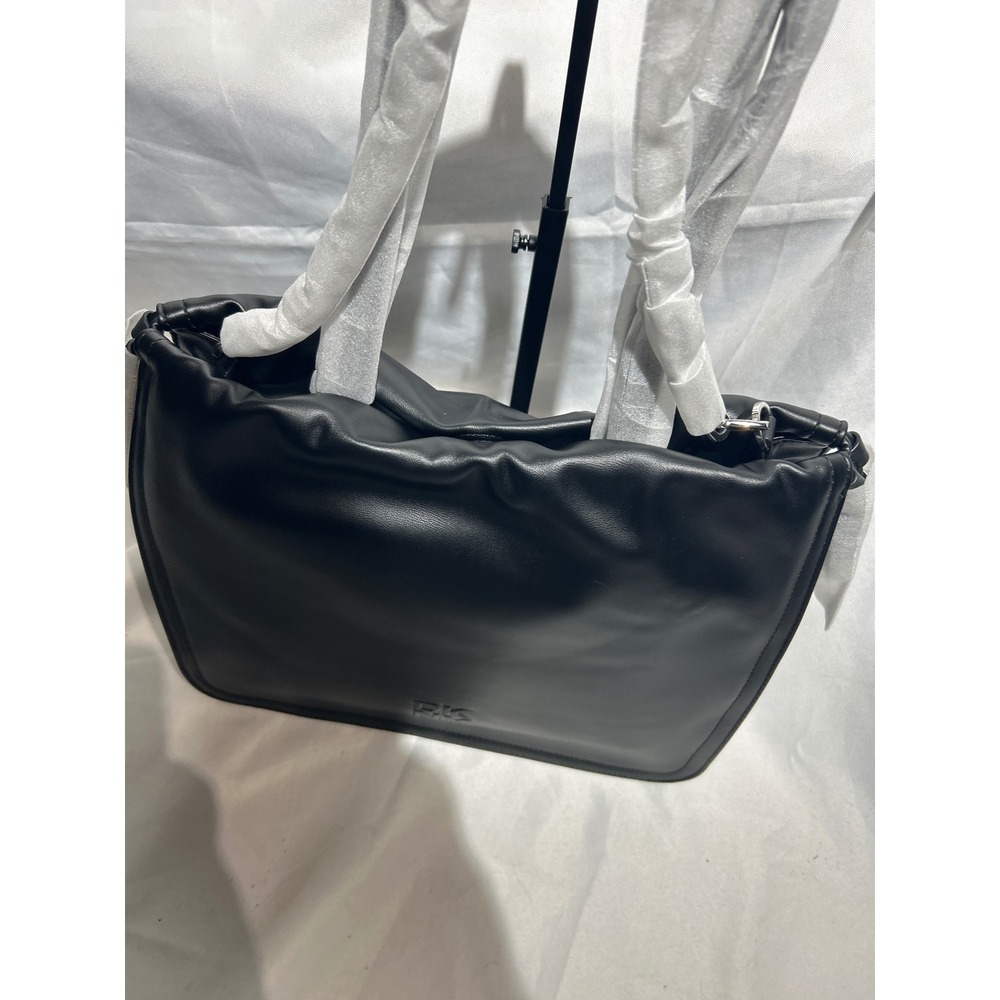 DKNY Halle DS Tote Black Faux‎ Leather Shoulder Bag NWT - Picture 3 of 6